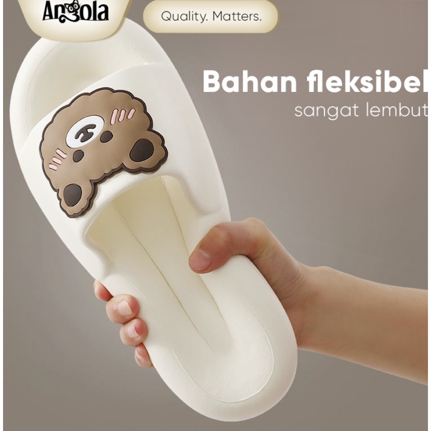 Sandal Slip-On CuteBear H08 Sandal Rumah/Kamar Mandi Slipper Strap Comfy Cowok Cewek