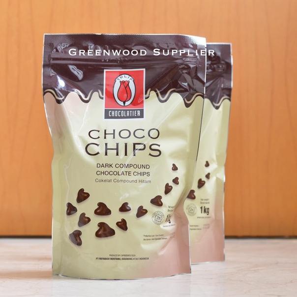 

❂ Tulip Dark Compound Chocolate Chips / Tulip Choco Chips 1KG ✸