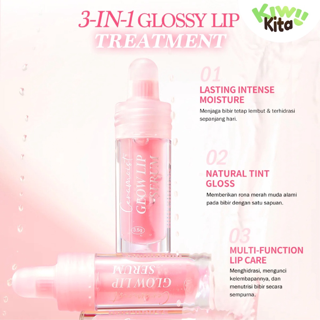 KIWI KITA-BNB barenbliss Ceramoist Glow Lip Serum [3in1 Glossy]