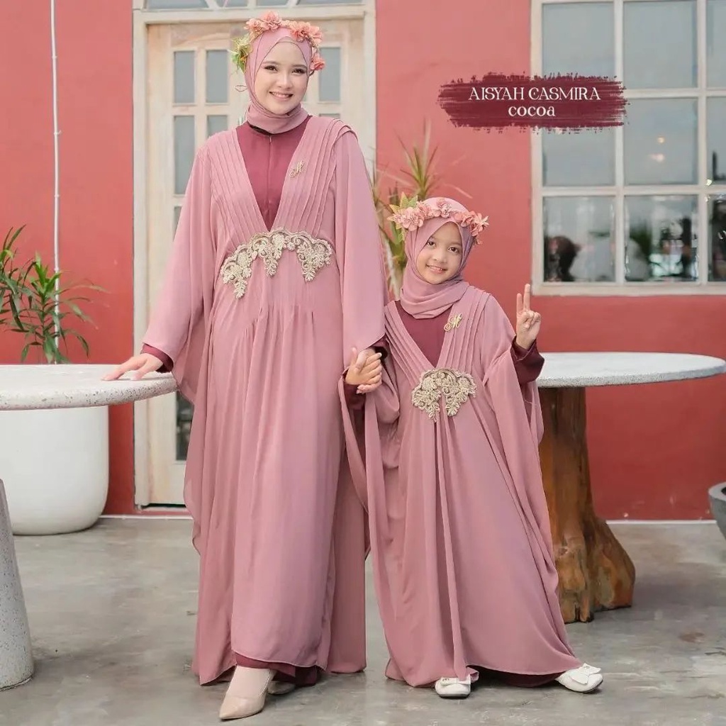 Baju Couple Lebaran 2023 Model Gamis Ceruty  Ibu Dan Anak Premium Baju Couple Mom And Kids Premium Inner Dan Outer Gamis Muslim Maxy Couple Ibu Dan Anak Umur 8 9 10 11 Tahun Set Pakaian Couple Lebaran Terbaru