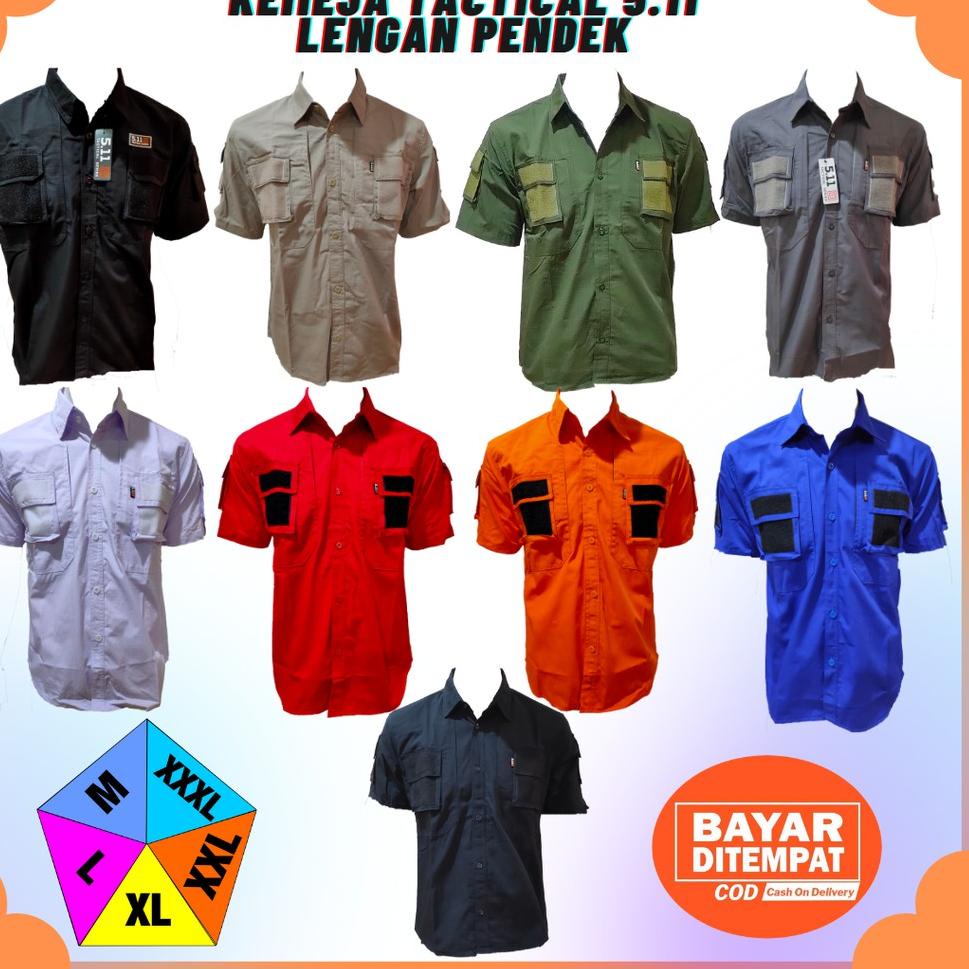 CHEKOUT Kemeja Tactical Pendek Kemeja 511 Pendek Kemeja Lapangan Baju Tactical