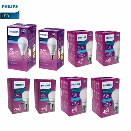 Lampu PHILIPS LED Bulb MyCare 3w 4w 6w 8w 10w 12w 14,5w 19W