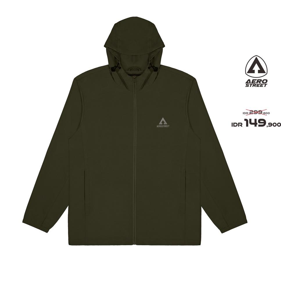 RECOMENDED Aerostreet Windbreaker Jaxton Jacket Army IAAAA