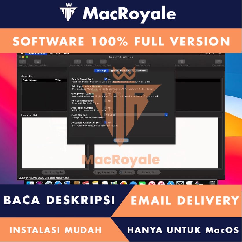[MacOS] Magic Sort List Full Version Lifetime Full Garansi