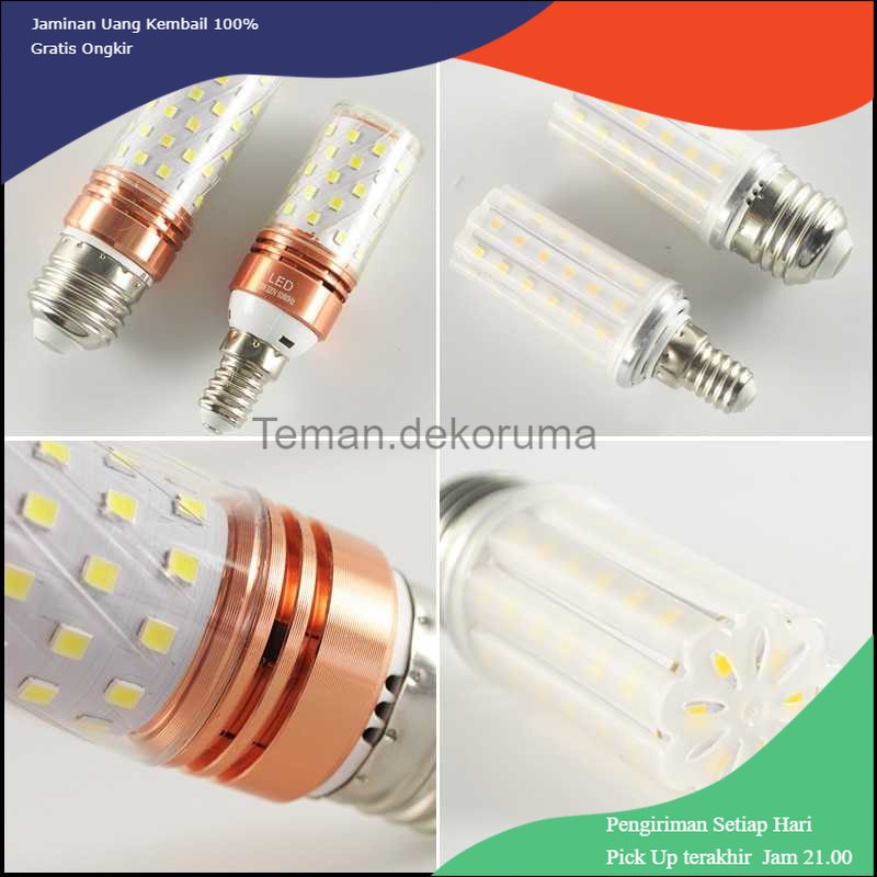 TD - LMP Green EyeBohlam LED Corn Light Bulb E27 12W 60 LED Cool White - E262