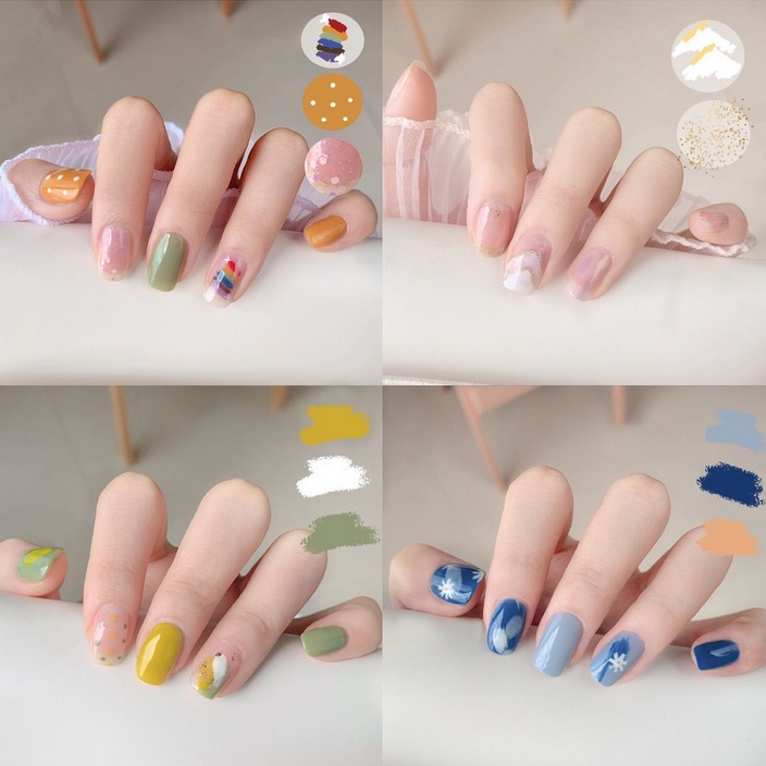 A287-A315 KUKU PALSU FAKE NAILS nail perawatan kaki tangan jari kecantikan peralatan salon murah termurah lucu manik gemes gemas