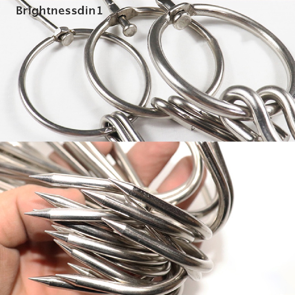 [Brightnessdin1] Duck Butcher Alat Pengolah Daging Pengeringan Merokok Gantungan Stainless Steel Bacon Hook Butik