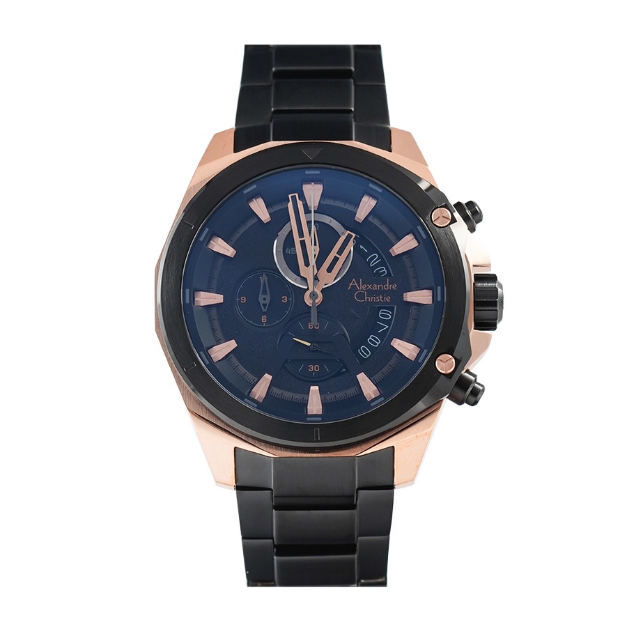 Jam tangan Alexandre Christie AC 6651 MC Man Pria Stainless Steel Murah Original