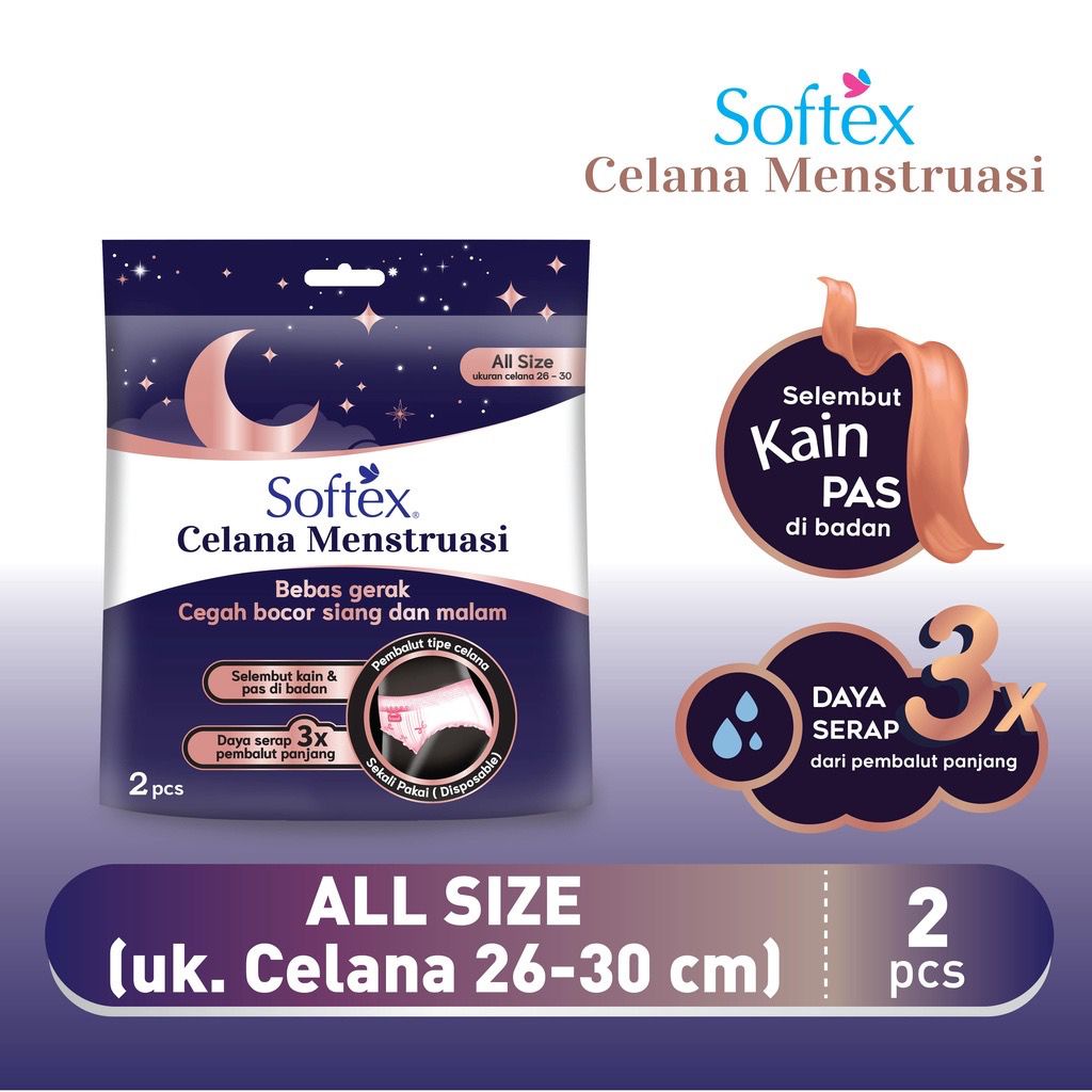 SOFTEX Celana Menstruasi ALL Size | EXTRA SIZE