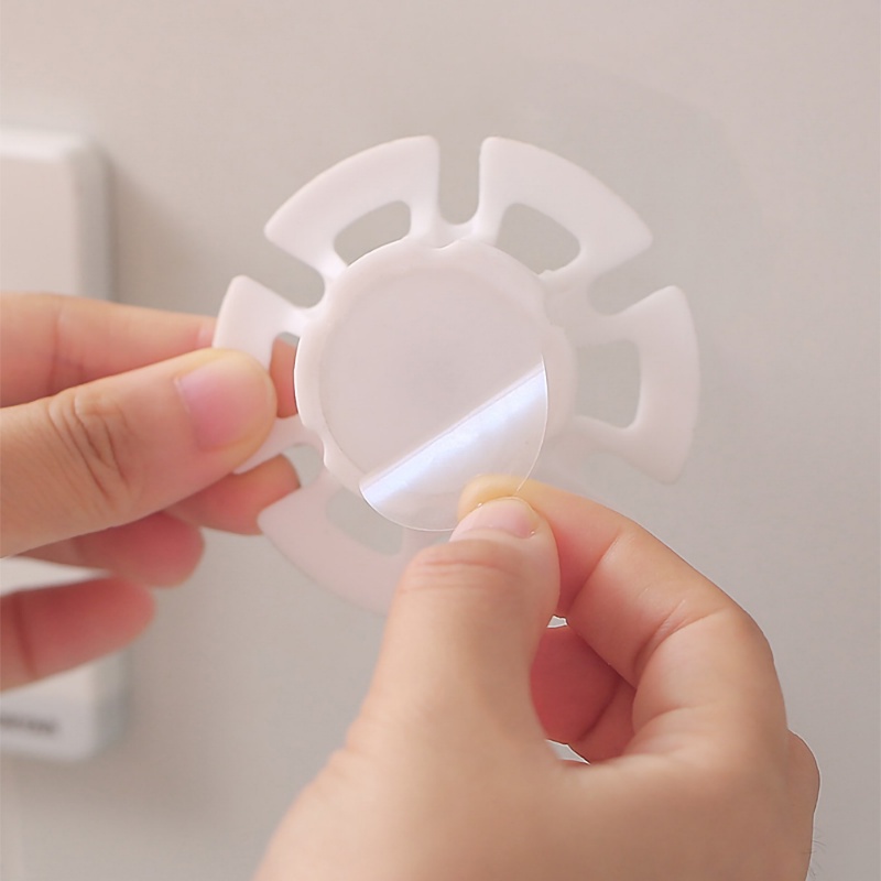 Kreatif Dapur Kabel Winder Self-adhesive Desktop Wire Storage Tools Kantor Kawat Holder Rumah Pluging Klip Multi-Fungsional Non-marking Penyimpanan Kait