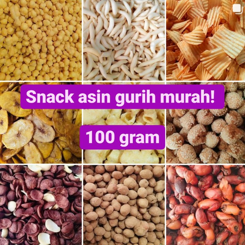 

TERLARIS 100g SNACK KILOAN SERBA ASIN GURIH MURAH!