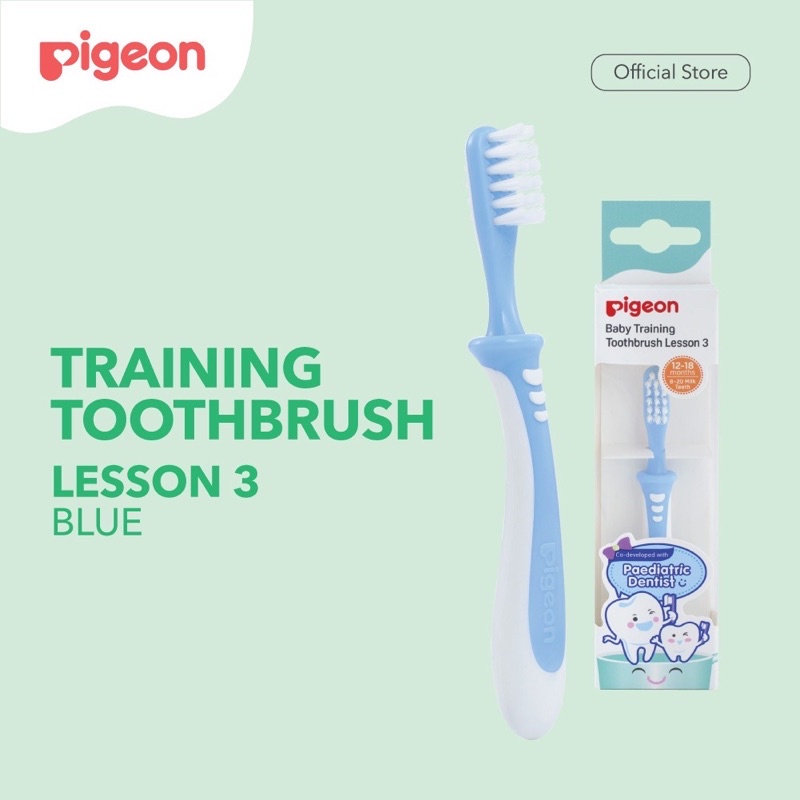 *NEW* Pigeon baby Training Toothbrush Tooth Brush Set /  Lesson 123 1 2 3 - Sikat Gigi Bayi