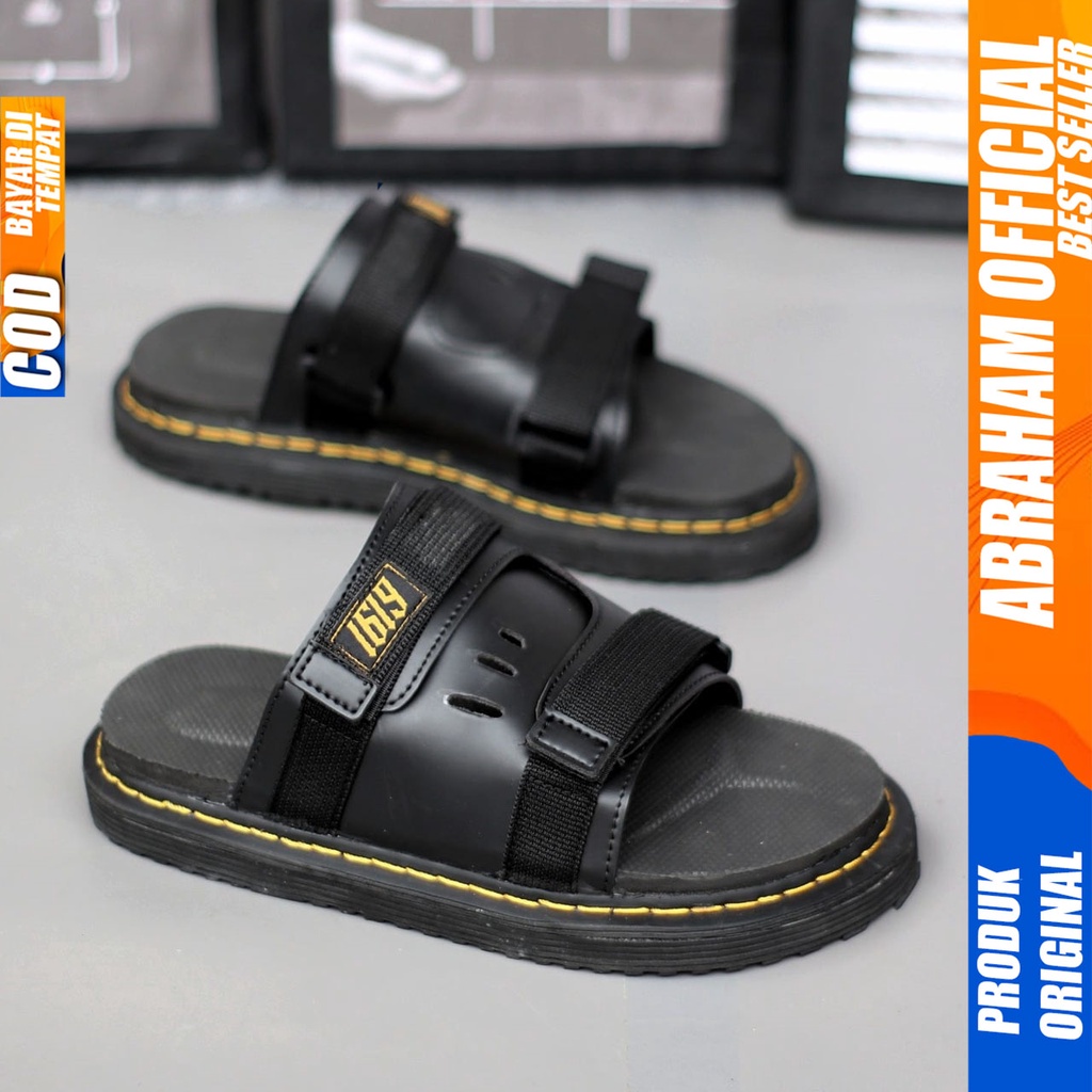 ABRAHAM Sandal Slide Docmart Pria Distro Sendal Pria Terbaru