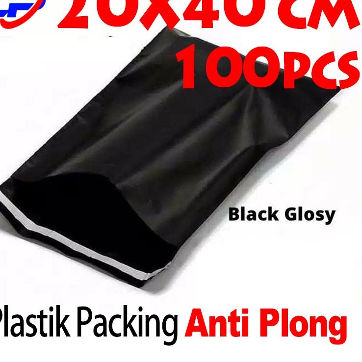 

Dapatkan Segera Polymailer Kantong Plastik Packing 20X40cm LDPE 100pcs Lem Perekat Glosy Hitam Tebal