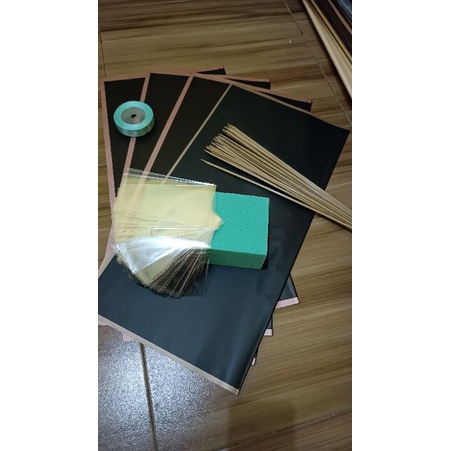 paket bahan buket murah baca diskripsi
