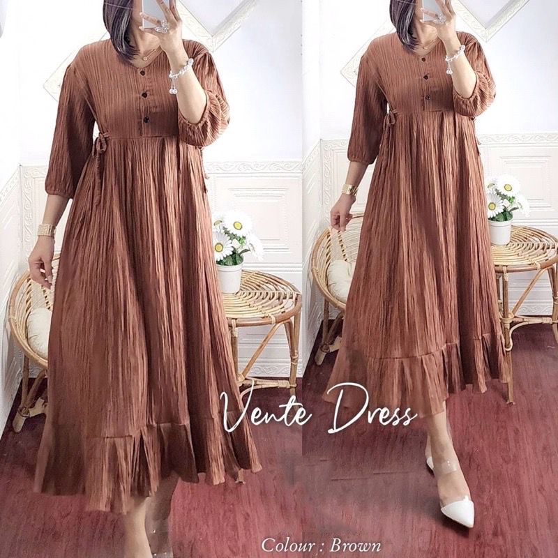 NOVA MIDI DRESS // VENTE GAMIS LADY CRUSH WANITA