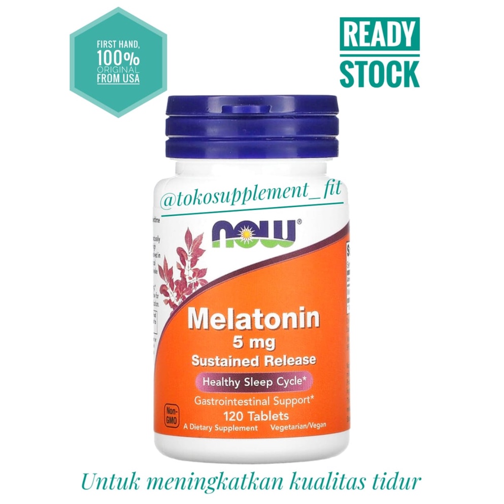 Now Melatonin 5mg isi 60 & 120