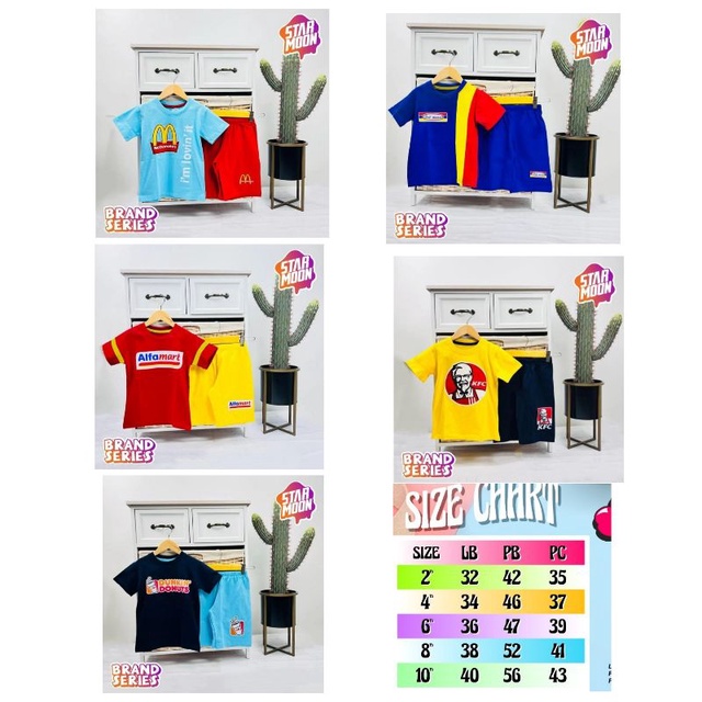 baju mcd, kfc,dunkin dll
