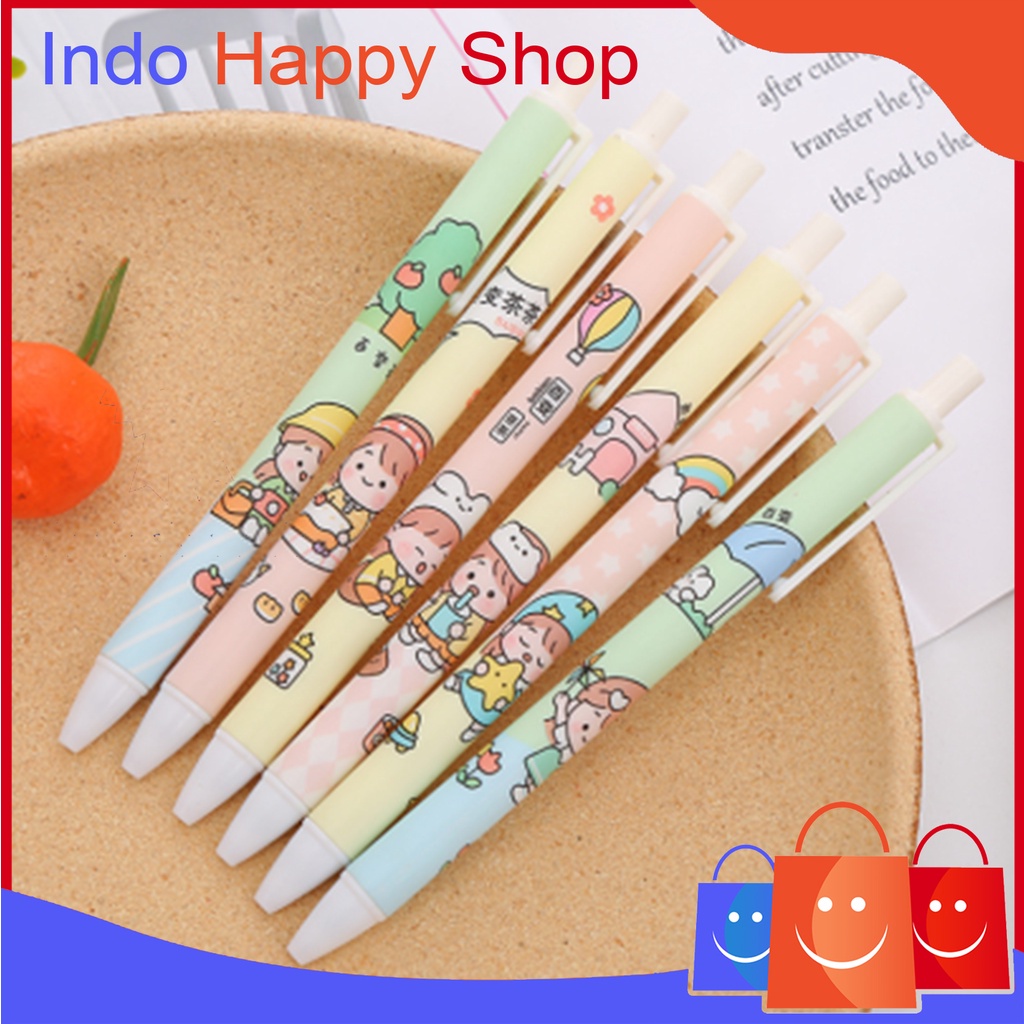 

Pulpen Gel Motif Cartoon Pulpen Pelajar Dan Kantor Pena Lucu Motif Girl Heart Variety 559