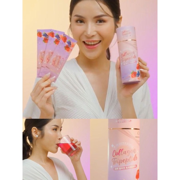 Chelleb glow whitening collagen trippeptide 8sachet Collagen Drink