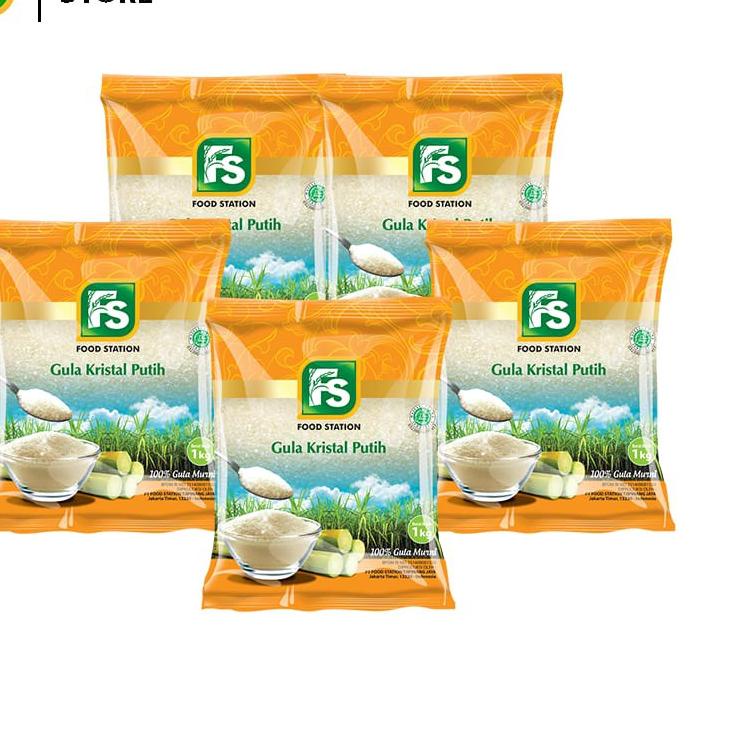 

♥ Food Station -FS Gula Pasir Premium 5 Pcs @1 Kg ☆