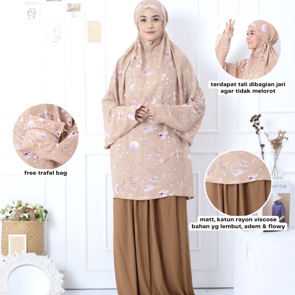 (COD) Mukena Hadramaut Atas Bawah | Mukena Dewasa Terbaru 2023 | Mukena Traveling Best Seller | Muke