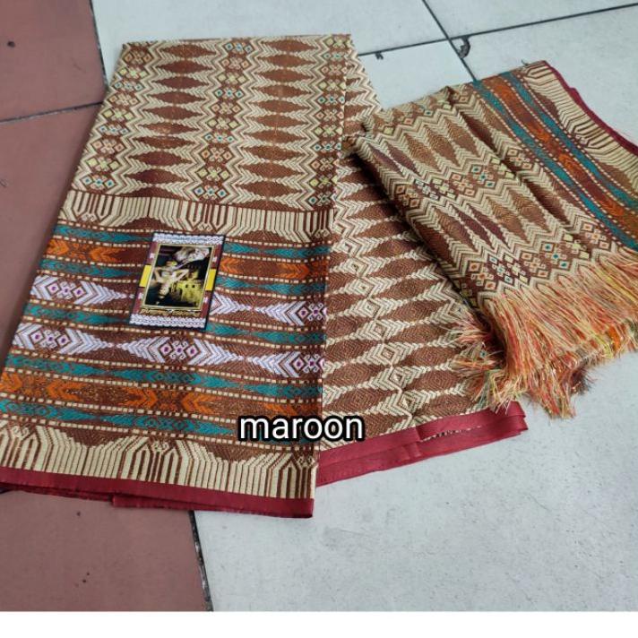 ❆ KAIN SONGKET SET SELENDANG THAILAND /BAHAN SONGKET SELENDANG THAILAND ♀