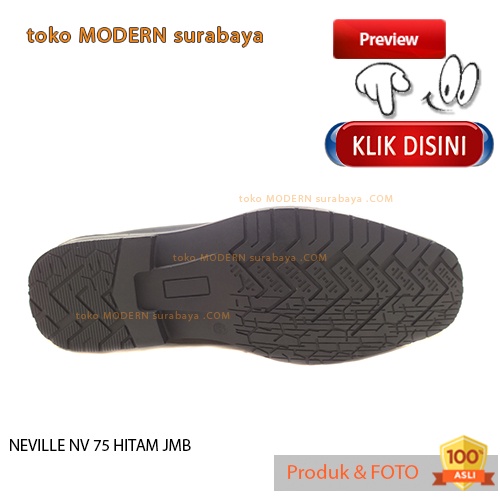 NEVILLE NV 75 BLACK sepatu pantovel pria casual