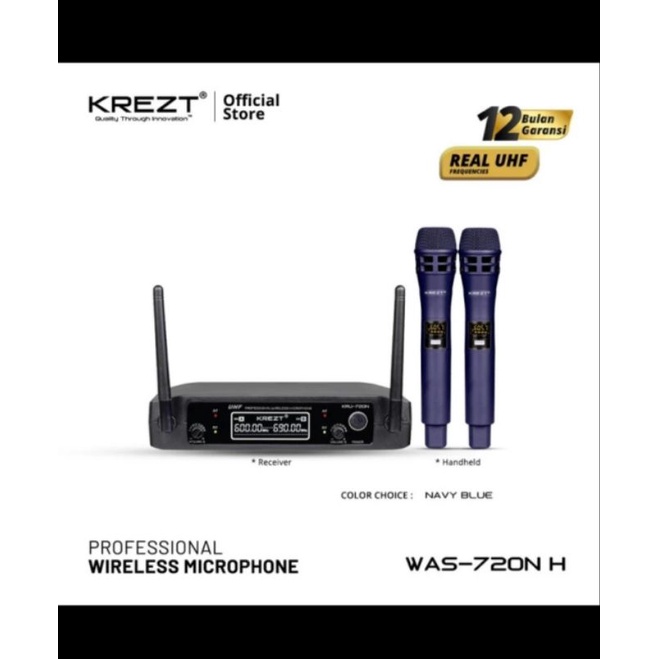 MIC WIRELESS KREZT KRU 720N ( HANDHELD ) ORIGINAL