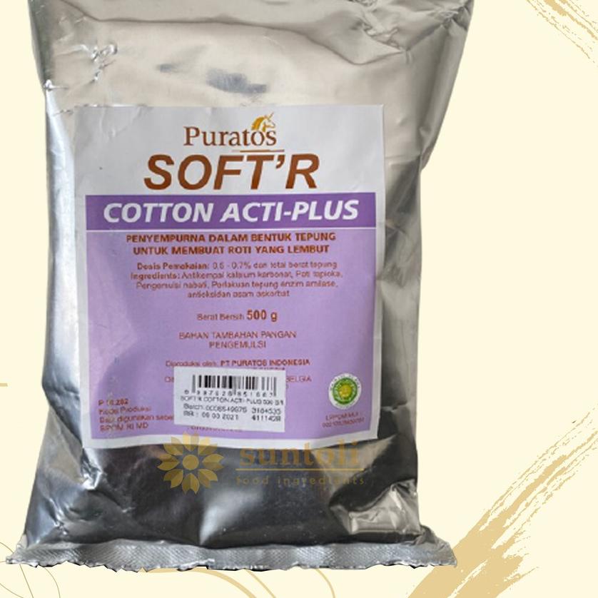 

❂ Puratos Soft'r Cotton Acti-Plus Improver For Soft Bread / Bahan Pelembut Kue - 500 gr ✪