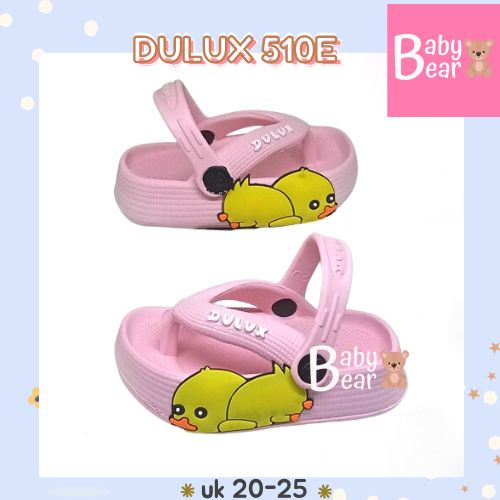 BB DULUX Sandal Anak Perempuan Model Jepit Tali Belakang karakter Duck Lucu 510 E