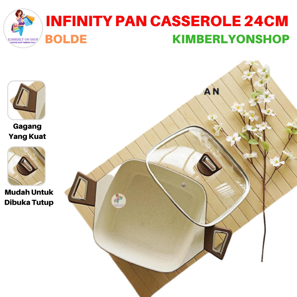 Panci Infinity PAN Gold Casserole 24 cm BOLDe