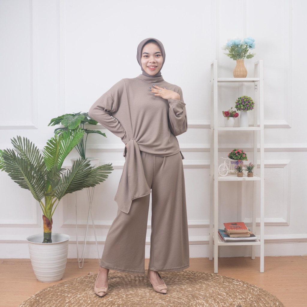 ZASKIYA - Set Akary Wanita Turtleneck