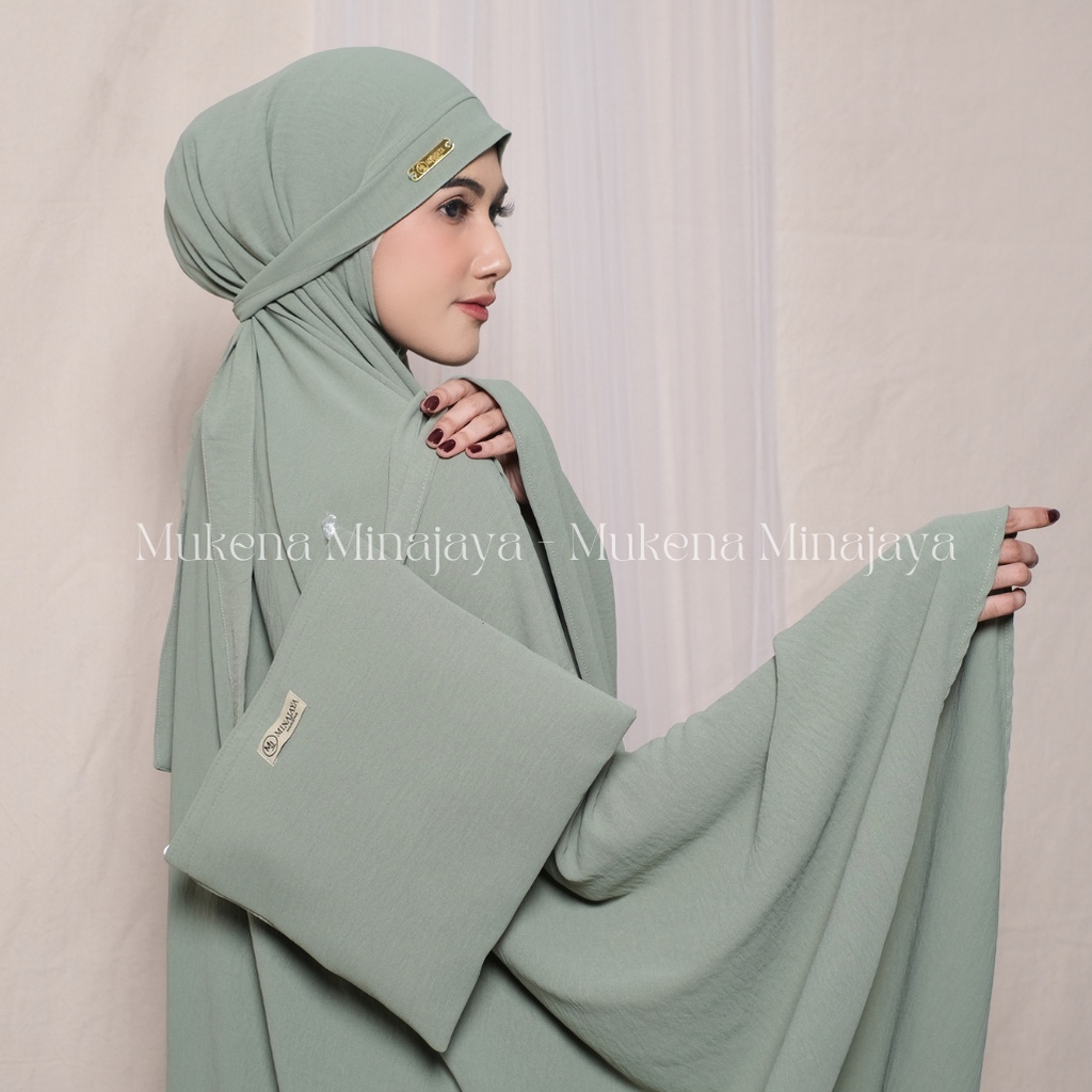 MINAJAYA - Mukena Dewasa 3IN1 Traveling Bahan Crinkle Airflow Premium