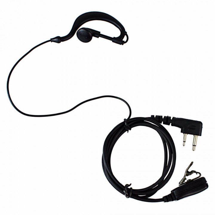 011 2-pin Earset Microphone PTT for Walkie Talkie