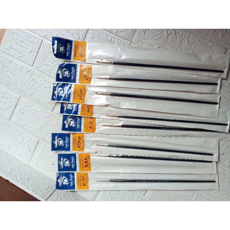 

Paket Kuas acrylic brush van gogh brush oil/acrylic no 295 & no 294 buat profesional kuas lukis