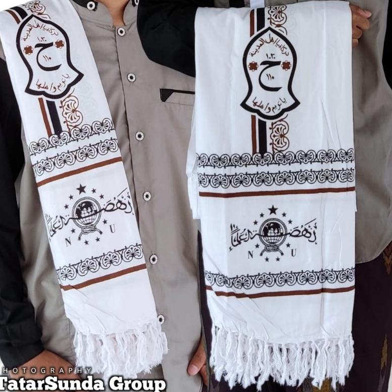 Buruan Serbuu [Gratis Mini Gold] Terbaru Sorban Ridak Arida Motif Logo NU news kombinasi Trompah Ser