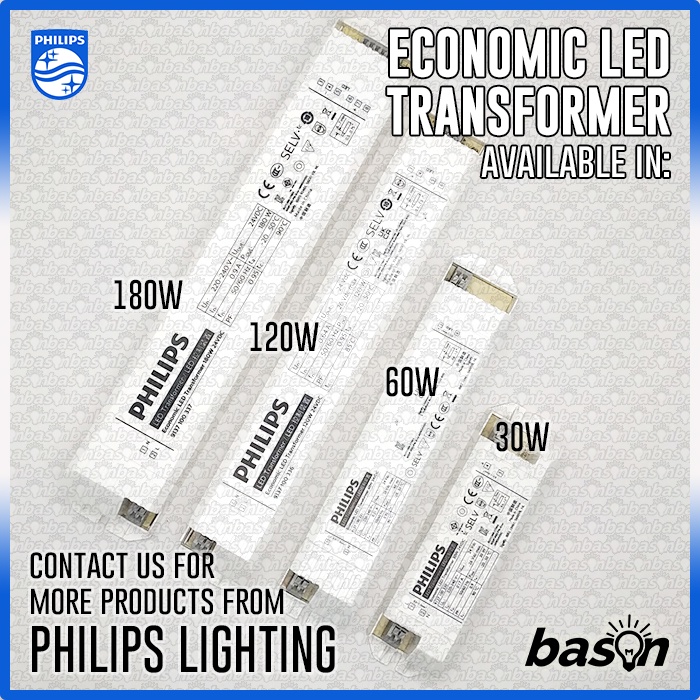 PHILIPS Economic LED Transformer 30W 24VDC - untuk PHILIPS LED Strip