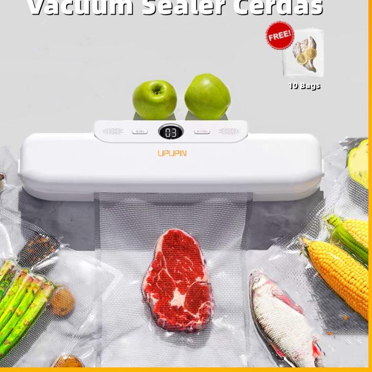 ✾ UPUPIN Vacum sealer fresh cerdas makanan  food packing machine mesin vacuum sealer makanan ✼