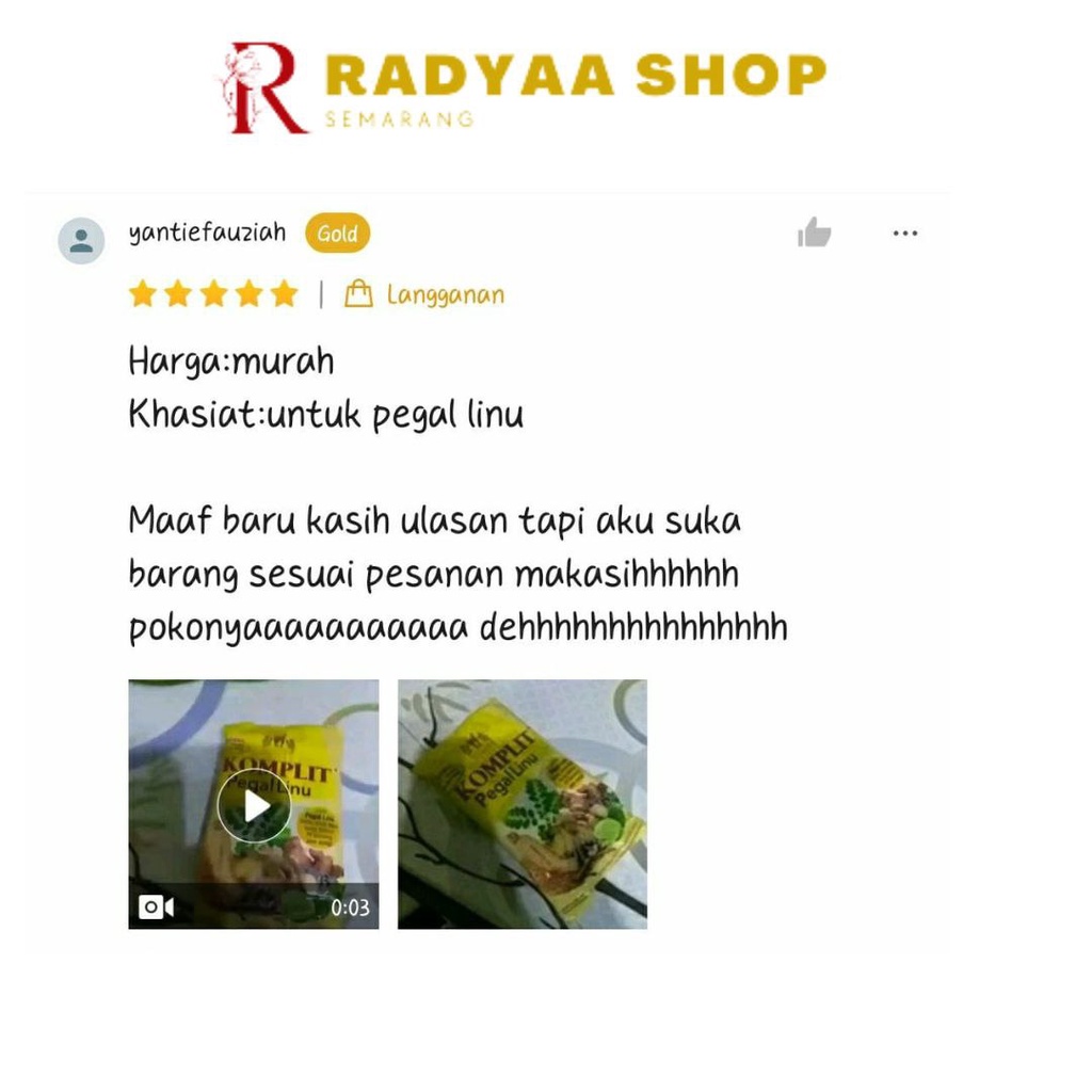 Sido Muncul Jamu Komplit Pegal Linu 10's