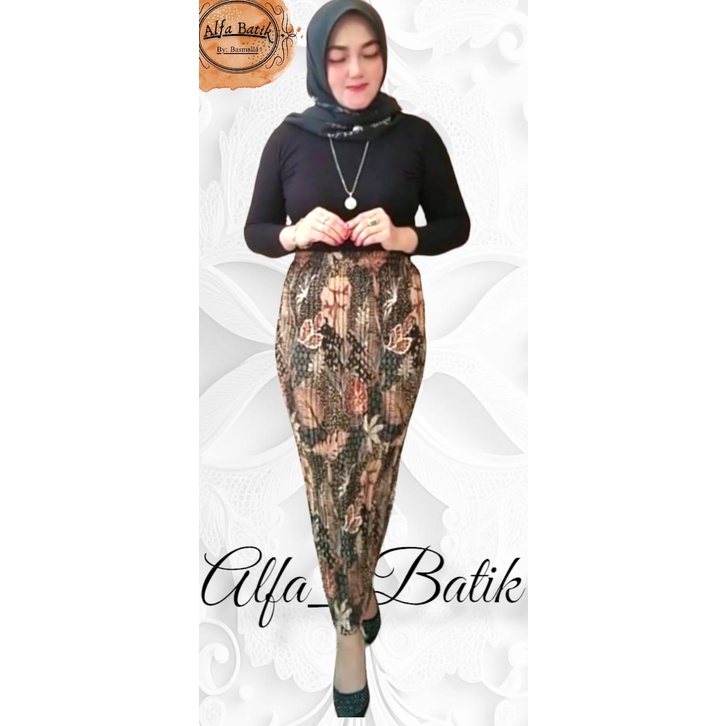 ROK PLISKET BATIK / ROK PLISKET / BAWAHAN KEBAYA  / ROK KEBAYA / ROK WISUDA / RAGAM MOTIF / ROK PLISKET BATIK / LERENG COKLAT / BANYAK WARNA/PLISKET MODERN