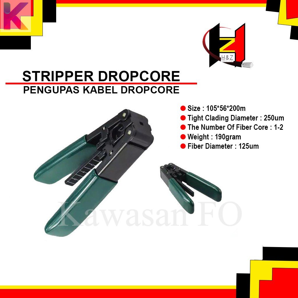 Stripper Dropcore Fiber Optic/Tang Pengupas Kabel Dropcore FTTH