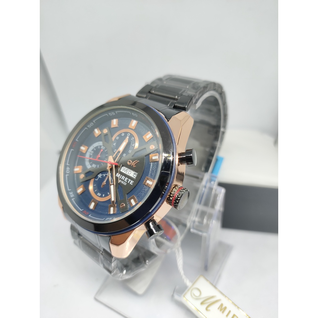 [ ORIGINAL ] JAM TANGAN PRIA MIRETE RT SPORT WATER RESISTANT