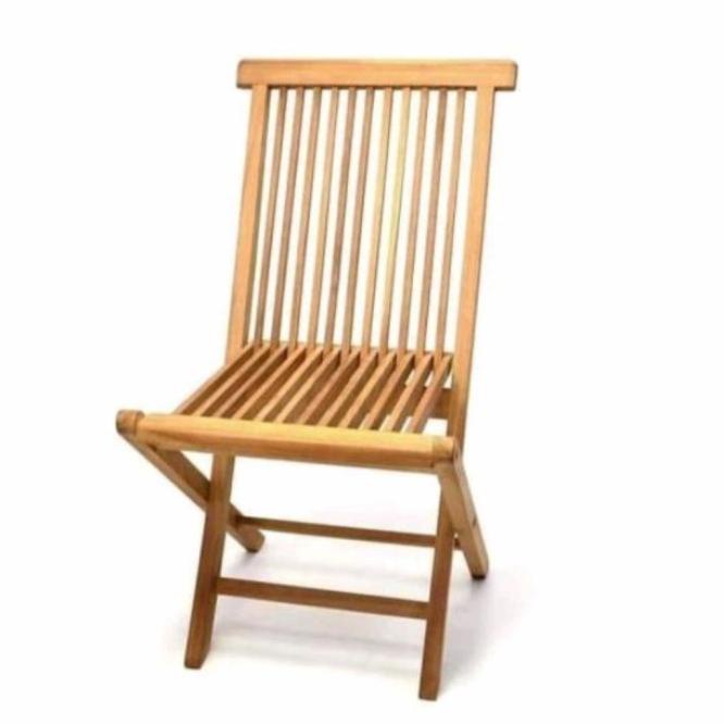Kursi Lipat Kayu Jati Cafe Minimalis - Kursi Lipat Teras