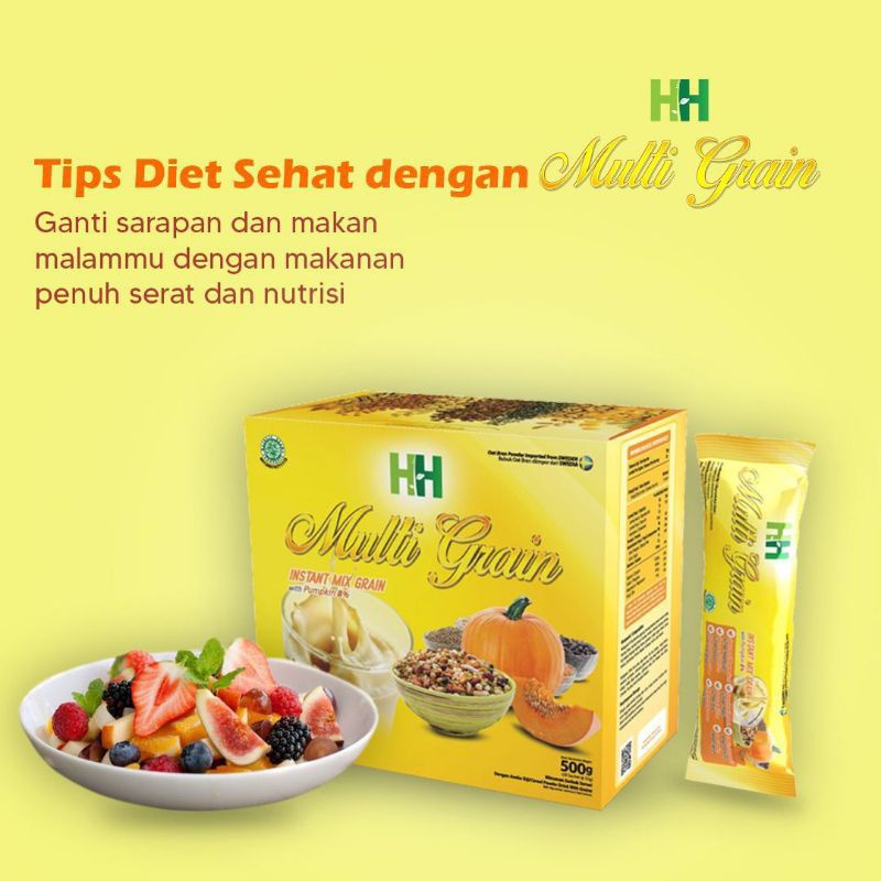HH Multigrain hwi original kemasan penuh isi 20sachet