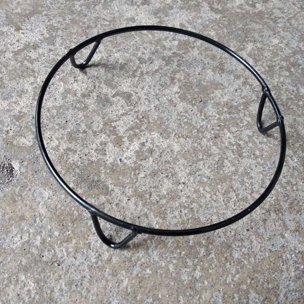 TATAKAN WAJAN PANCI BESI HITAM STAINLESS