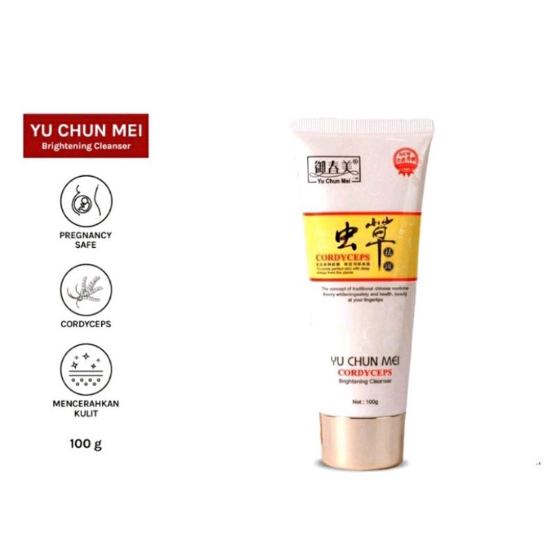 Cordyceps Yu Chun Mei Facial Cleanser Original 100% Import Face Wash