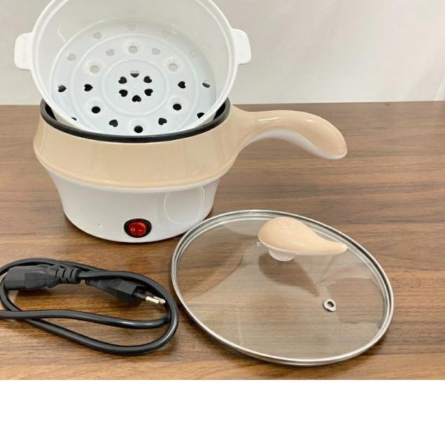 ✵ (TEFLON) PANCI LISTRIK SERBAGUNA + STEAMER KUKUS ❈