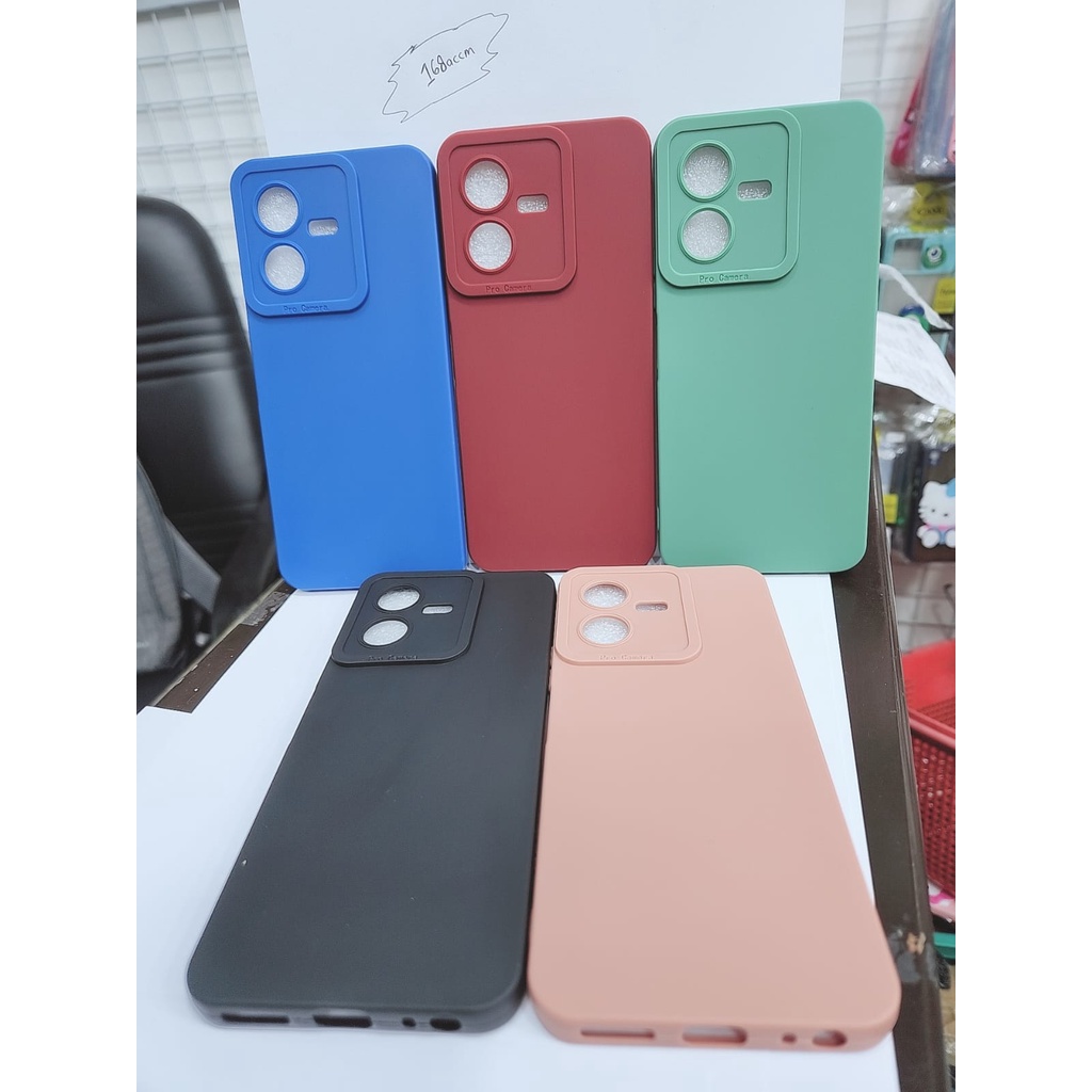 Termurah edge Case Pro Camera Macaron For Vivo V15 pro, V20,V21 4G,V21 5G, V21E 4G, V21E 5G