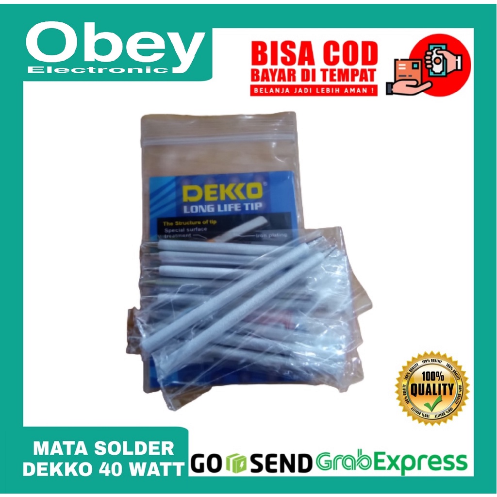 Mata Solder 40 Watt Dekko 40W Deko